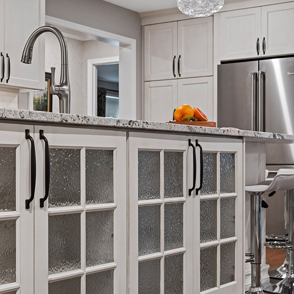 glass under sink door